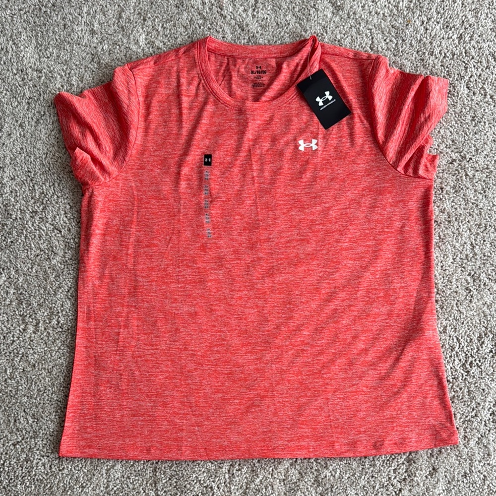 Under Armour Heathered Red Tee
